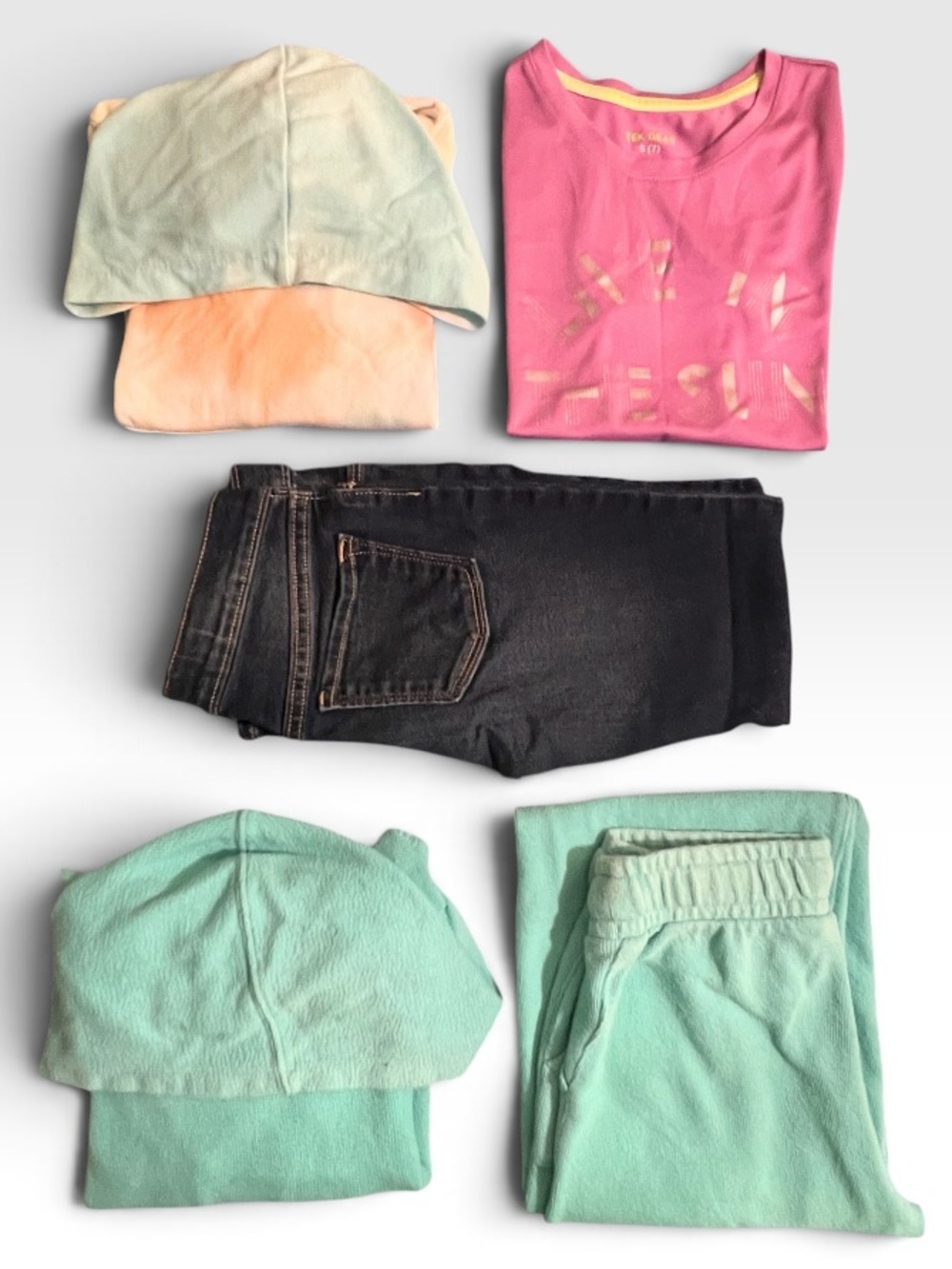 5 pc Girls bundle, jeans, hoodie, sweatpants 7/8
